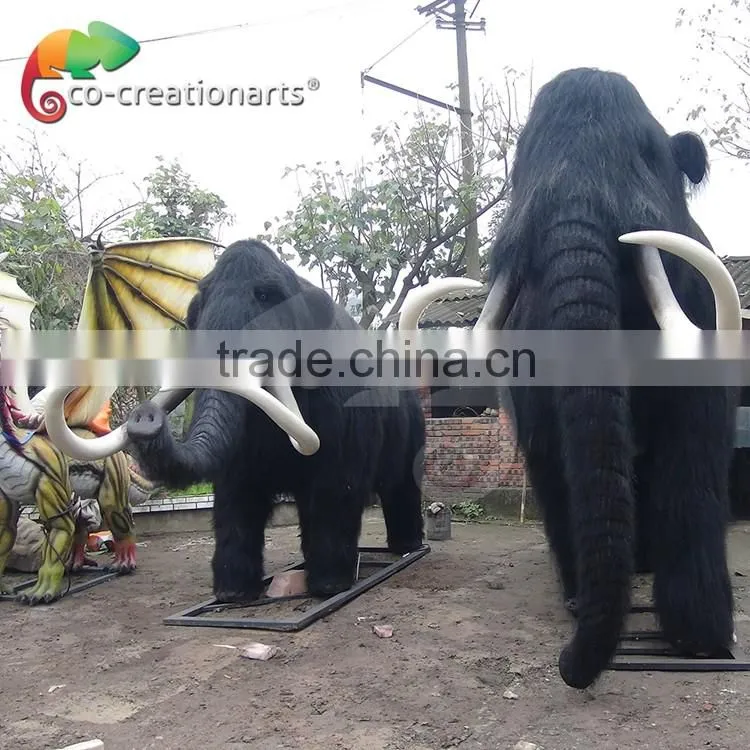 Museum quality simulation life size mammoth