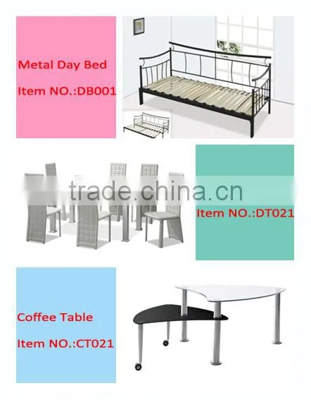 Glass TV stand with aluminum tube living room furniture