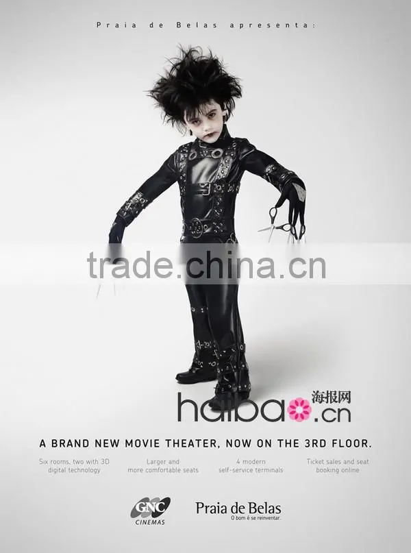 Custom glossy laminated poster full color promotion poster printing