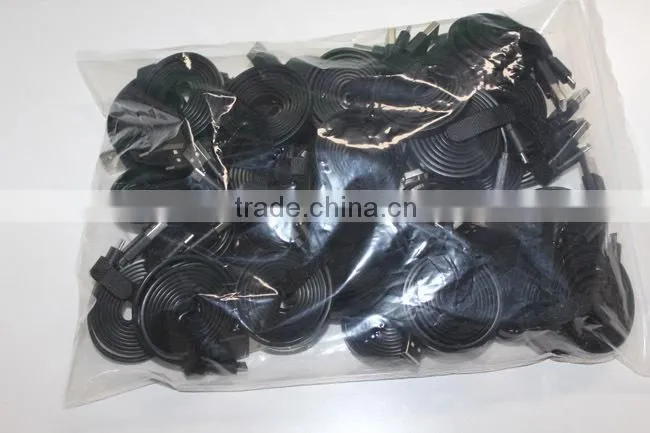 1M fabric braided micro usb cable for mobile phone
