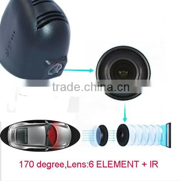 car dvr WIFI connection hidden car dvr camera hd 1080p car dvr fit for audi car