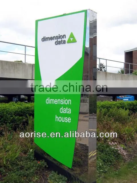 outdoor advertising aluminum led pylon sign