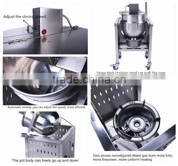 Hot Sale Gas Heating Popcorn Machine