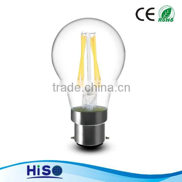 2015 hot sale dimmable led filament bulb E27 E14 B22 B15