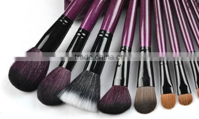 22pcs Purple Makeup Brushes Private Label