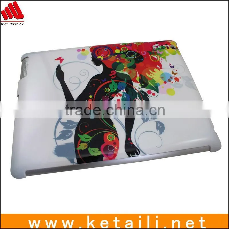for ipad 2/3/4 hard casing, colorful print glossy surface (FDA,BV ISO 9001 report )
