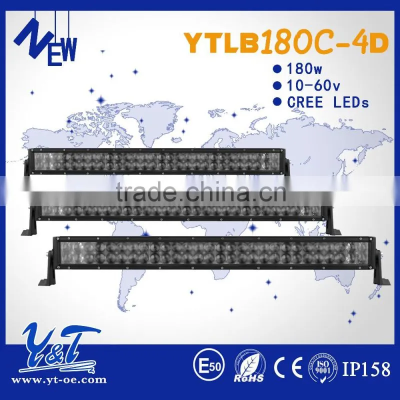 Superbright long distance forward projecting light hyperspot 4D led driving light bar