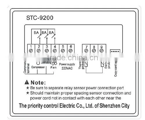 STC-9200 deep freezer temperature controller