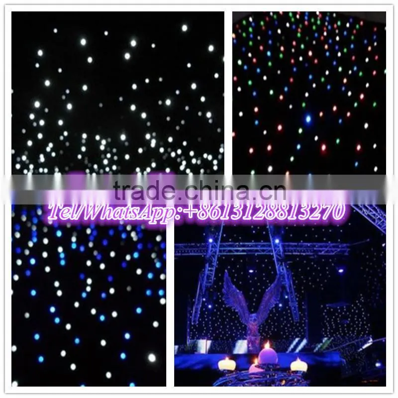 High quality led curtain wall light sound activated ceiling sky curtain from China factory