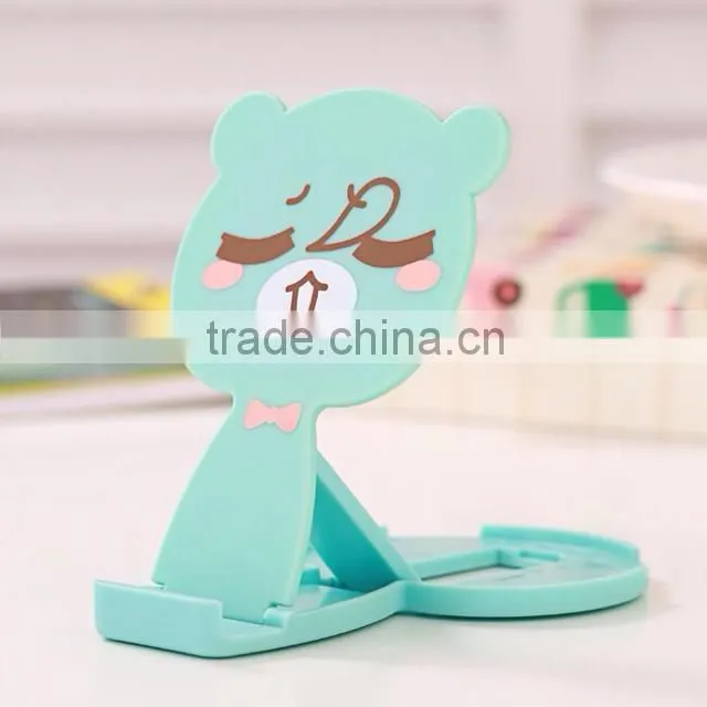 Cartoon mirror plastic cell phone display stand