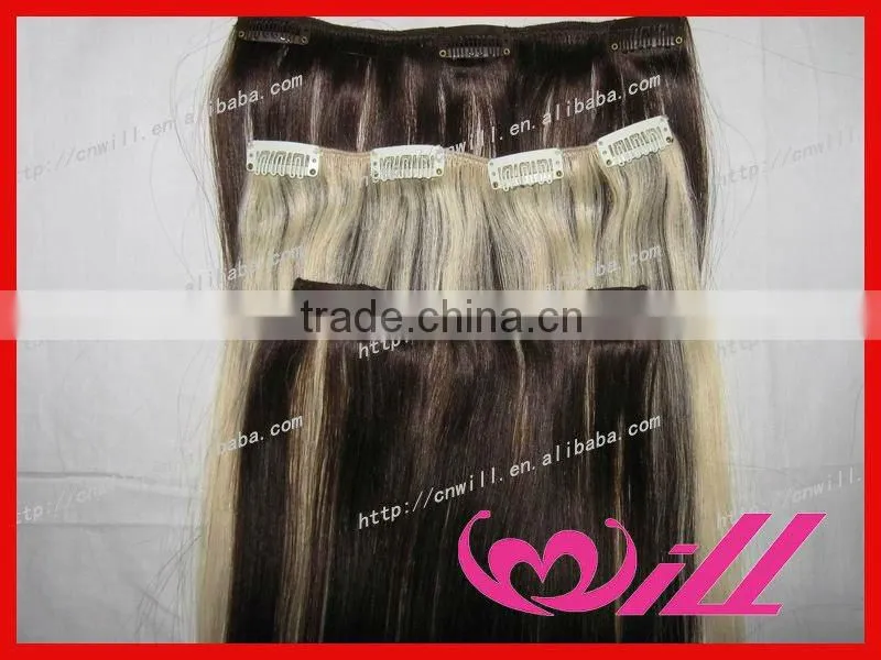 26 inch human hair remy clip in hair extensions