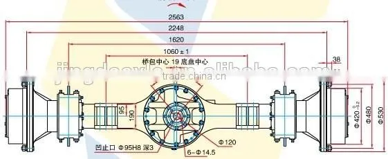 agricultural machinery axles rear axle assembly