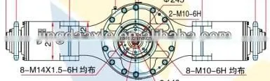 CHINESE construction machinery AXLE C216LQA YL26 for ROLLER XCMG ROLLER axles manufacturer