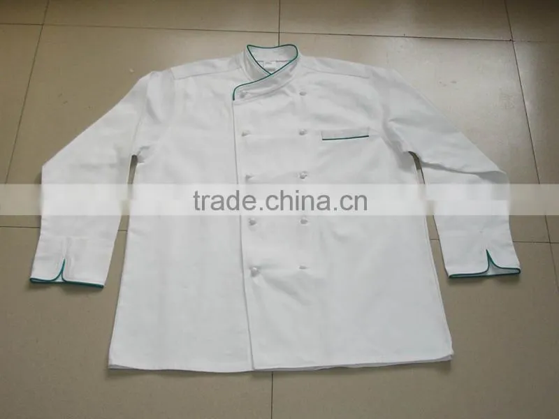 removable buttons chef uniform