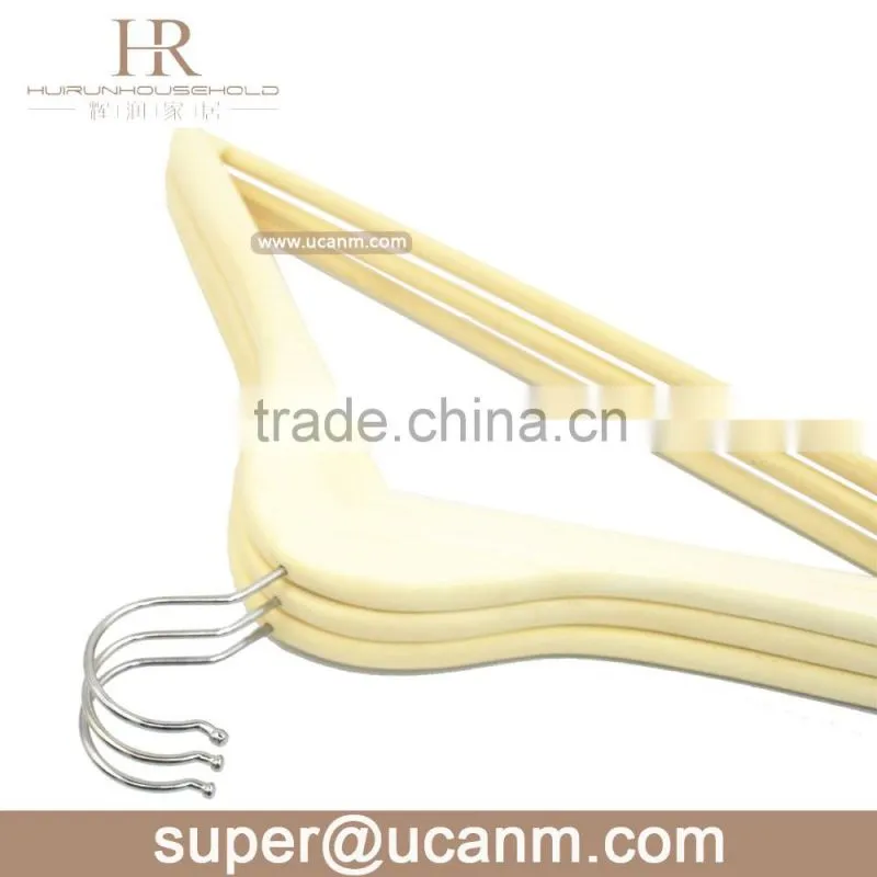 HRW-3001N A Grade without paint wood cheap clothes hanger for suit shirt