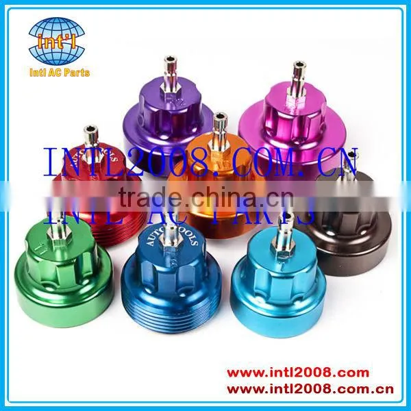 Auto Cooling System Radiator Cap Pressure Head Gasket Test Leak Detector /Tester Kit Pump Gauge Adapters