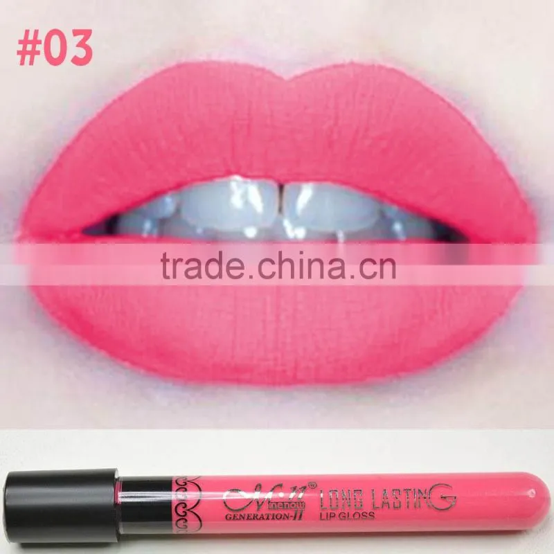 Hot Sales Women Ladies Waterproof Elegant Color Lipstick Matte Smooth Long Lasting Lip Stick Lipgloss