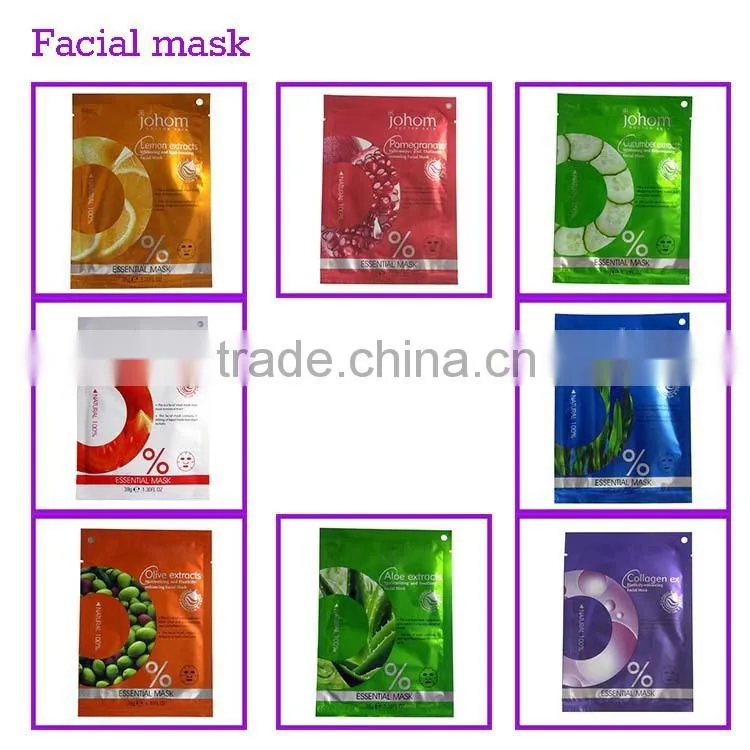 Fruity essence 38g essential oil 100% cotton sheet sleeping overnight facial mask