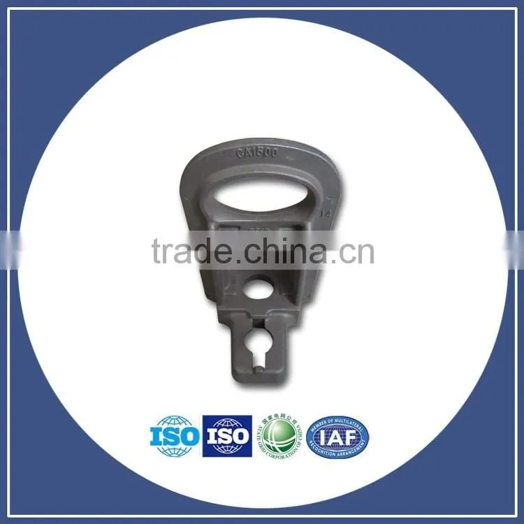 Supply All types of clamps Galvanized steeel ftth cable wedge clamp Cast iron adjustable type Wedge clamp/Power Hardware