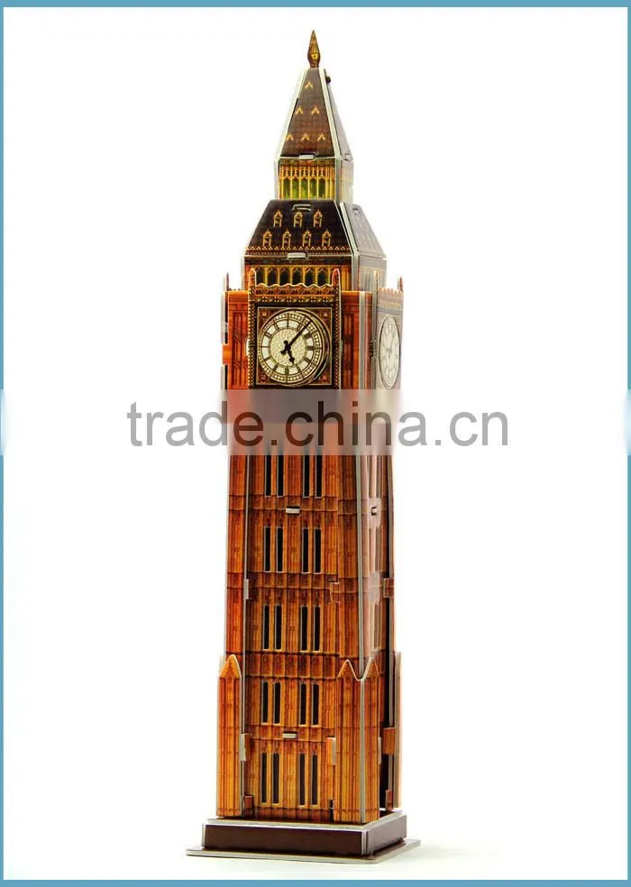 Eco-friendly Non-toxic 3D Puzzle, 3D Flat Paper Puzzle