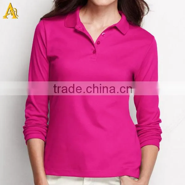 women's office uniform design polo shirt