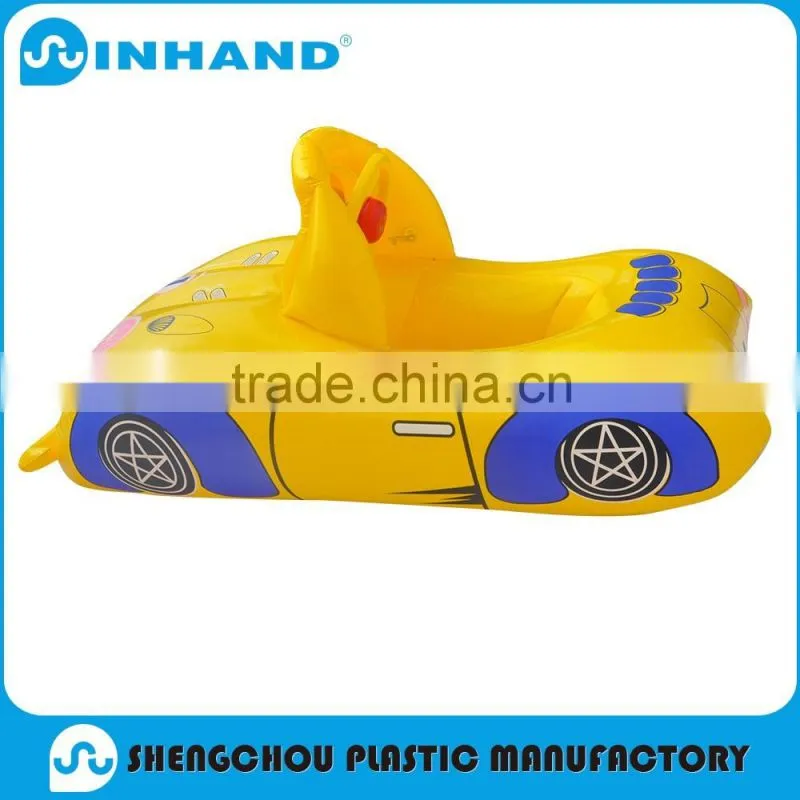 pvc yellow inflatable rider ,swimming inflatable mattress,water float rider for kids