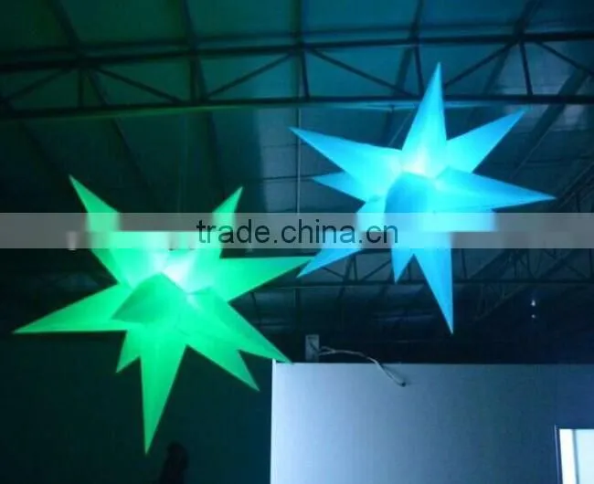 Party decoration night light inflatable star balloon in hot sale