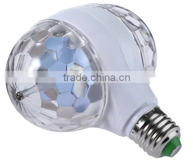 360 degree double side 6w rgb rotating stage light led