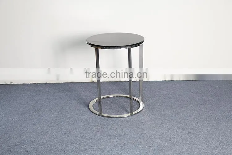 Wooden Top Steel Frame Coffee Table