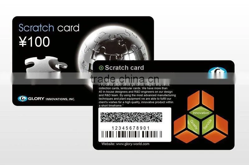 Prepaid Phone Card With Scratch Card Marking Machine