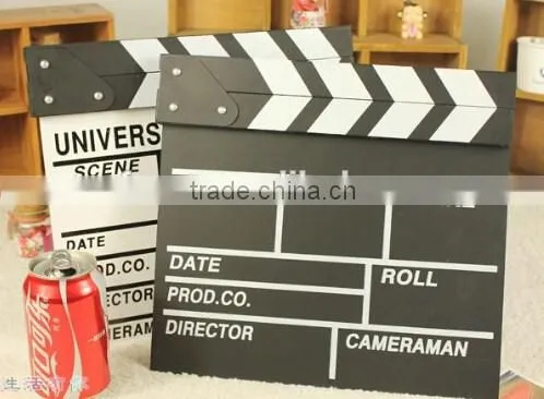 Acrylic film movie clapper board slate ,studio clapboard