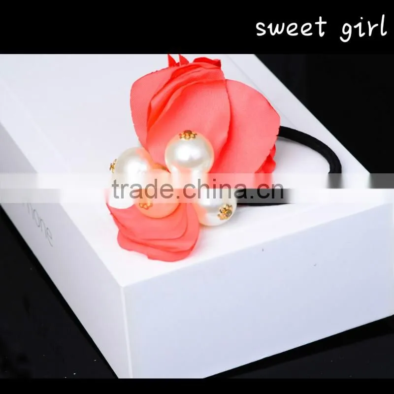 Square Crystal Ponytail Holder Rhinestone Elastic Hair Rope f54