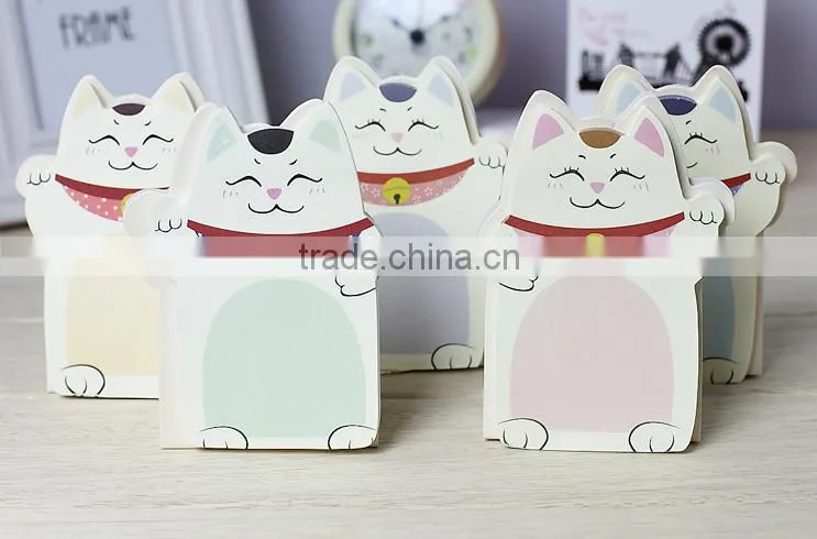custom note pad with cat in good quality