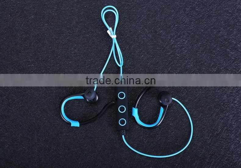 China manufacturer bluetooth 4.1 sports earphones headphone headset with earhook