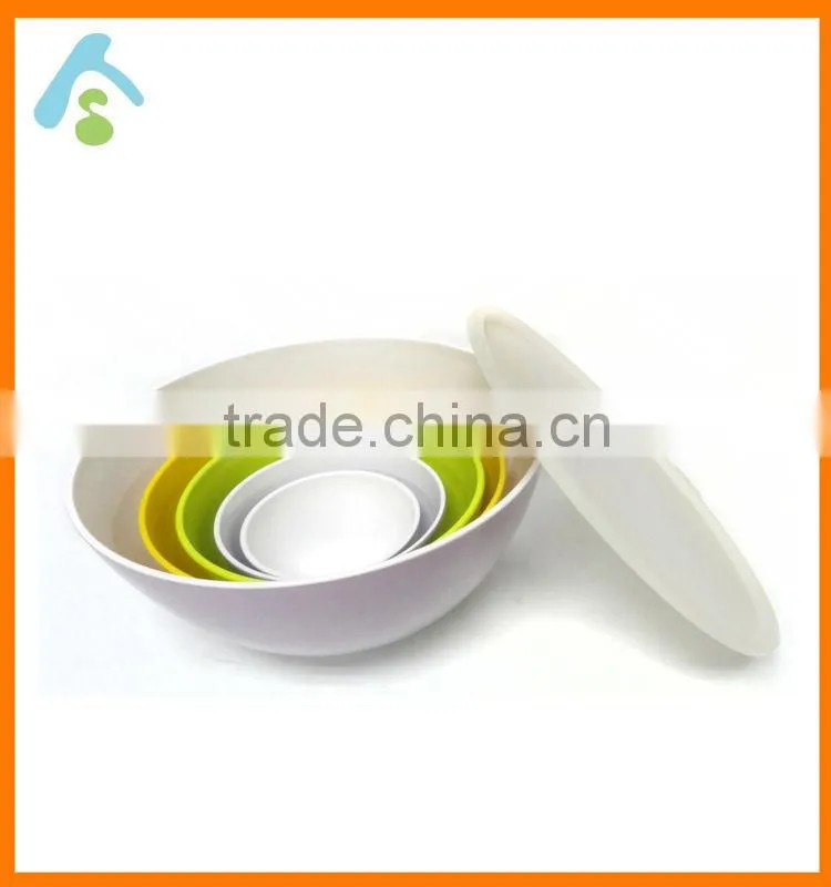 melamine mixing bowl with lid ;round shaped salad bowl