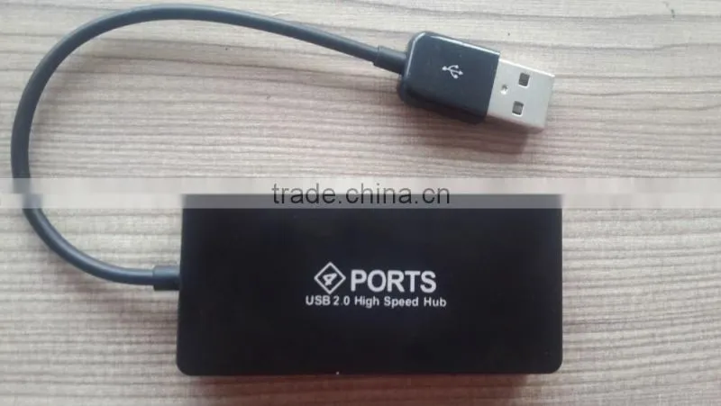 New High Speed 4 Ports USB 2.0 Hub Portable USB HUB with line