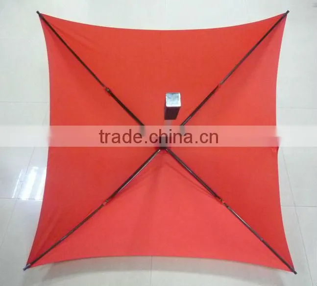 Red Golf Square Umbrella in Aluminium Frame Umbrella OK011