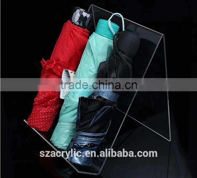 Acrylic umbrella display umbrella holder stand/rack