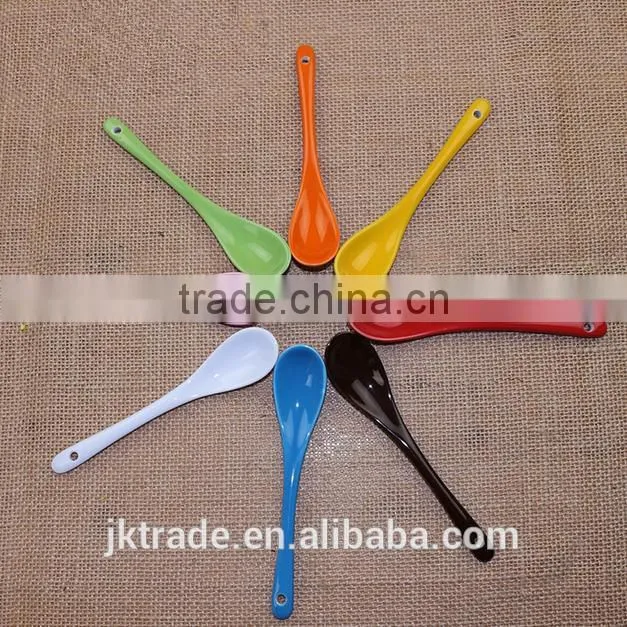 Cheap bulk Creamic coffee spoon/ Porcelain soup spoon