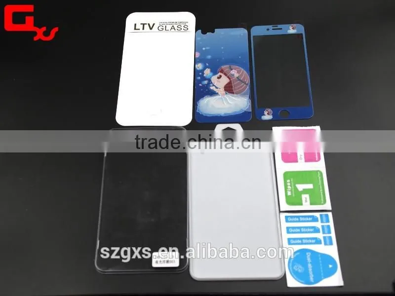 color mobile phone screen protective case for iphone pretty cartoon tempered glass screen protector