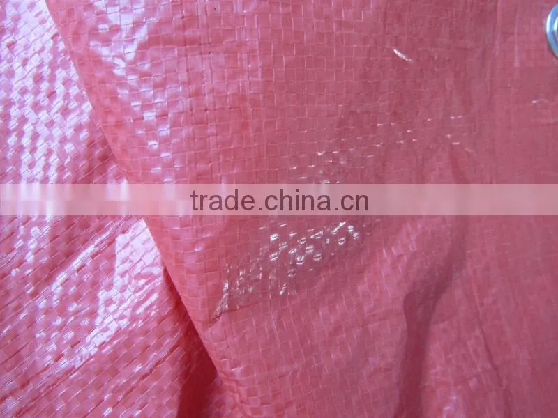 Waterproof HDPE tarpaulin covers with reinforced corners and grommets