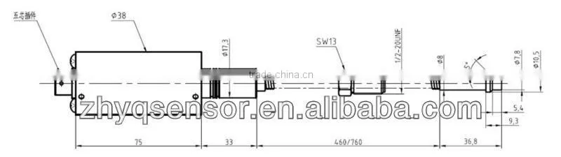 PT124G-128 Plastic extruder space limited melt pressure transmitter