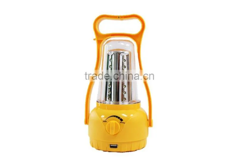 plastic solar lantern with solar phone charger