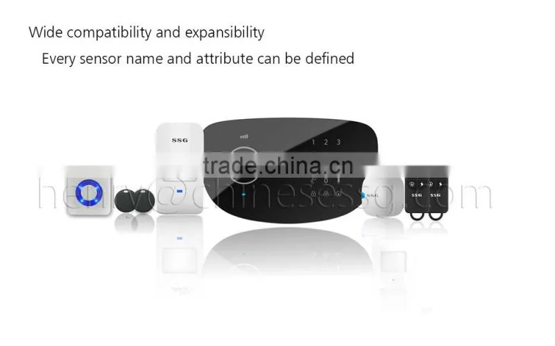 Free APP operated Touch Keypad professional alarm system for Home/Residential Easy to DIY