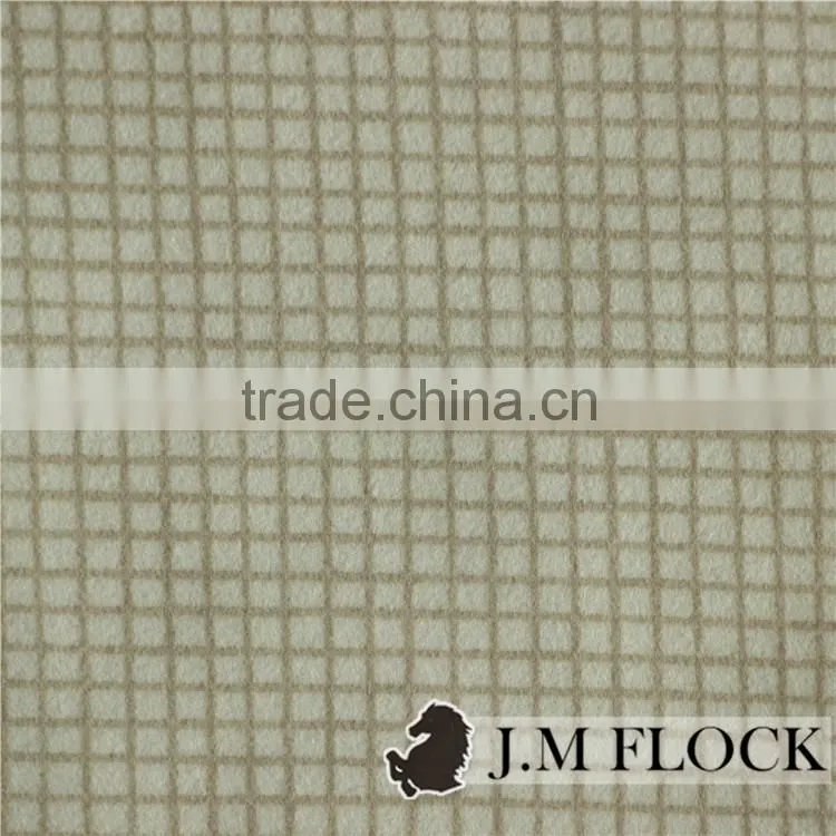 China professional factory textile printed flock sofa fabric for keqiao