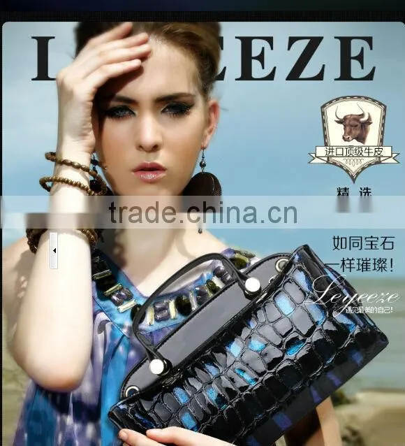 High-end top layer cowhide leather ladies' leather evening bag Clutch Bag