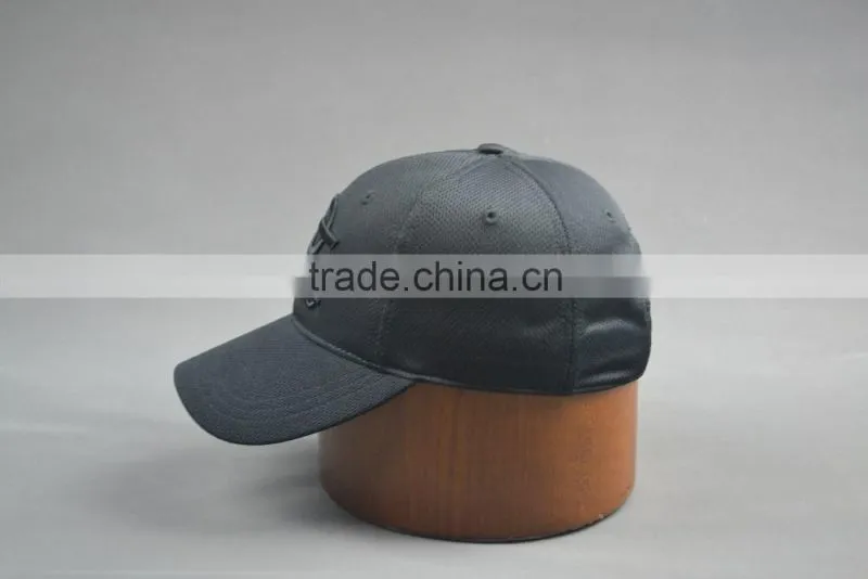 Black Sports caps Diamond mesh PE sports caps