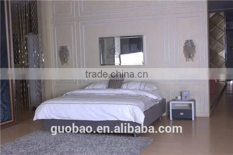 L9330 Hot selling No headboard all colors KD packing simple hotel bedstead/slatted bed box