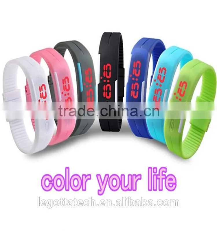 China factory directly supply cool smart bracelet watch men silicone