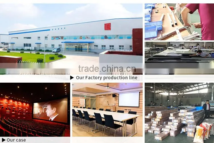 Electric pull-down projection screen /wall or ceiling mounted motorised projector screen for school theather